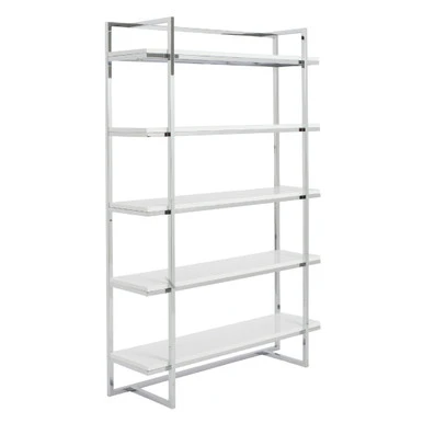 Reza Shelf - White/Chrome 3 Reza Shelf - White/Chrome
