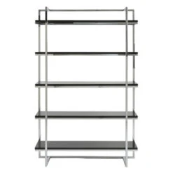 Reza Shelf - Black/Chrome 7 Reza Shelf - Black/Chrome -Online Furniture Sale 010131483 16097.1690285951.386.513