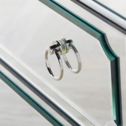 Simplicity Mirrored 5 Drawer Tall Chest -Online Furniture Sale webimage 014209993 DTL2