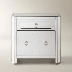 Simplicity Mirrored Nightstand