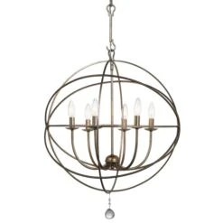 Eclipse Chandelier - Olde Silver