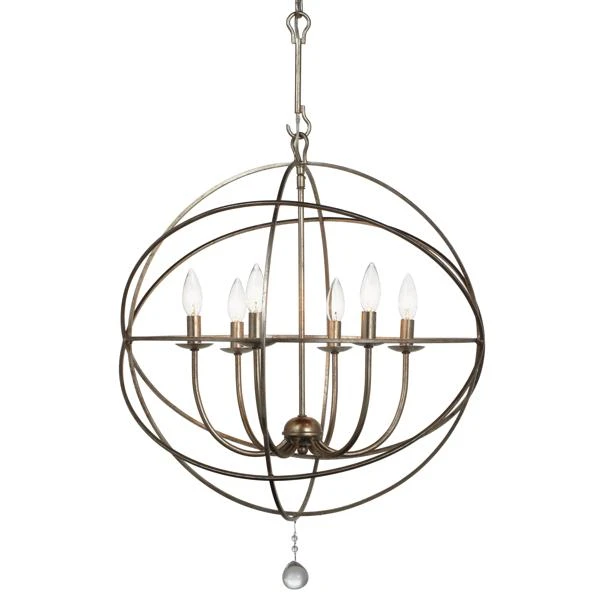 Eclipse Chandelier - Olde Silver 2 Eclipse Chandelier - Olde Silver