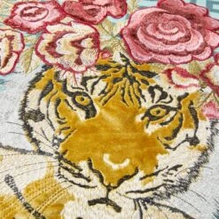 Jungle Queen Pillow 22" - Cerulean -Online Furniture Sale webimage 040266356 DTL2