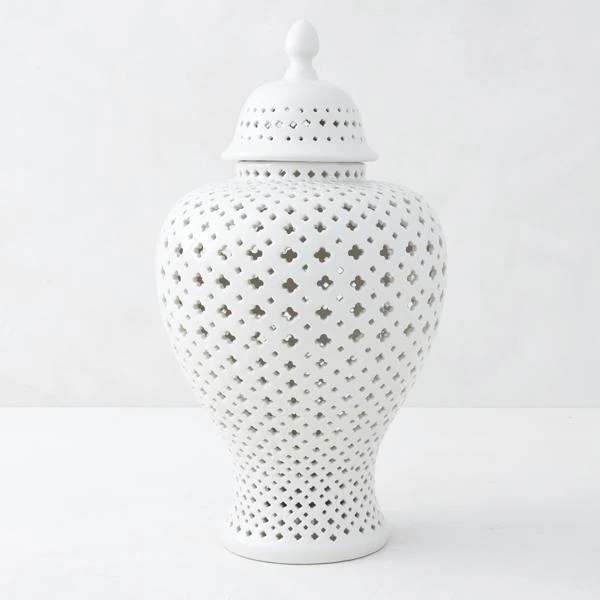 Ceramic Filigree Jar 3 Ceramic Filigree Jar