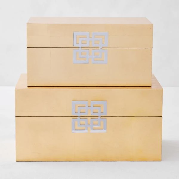 Ming Boxes - Set Of 2 3 Ming Boxes - Set Of 2