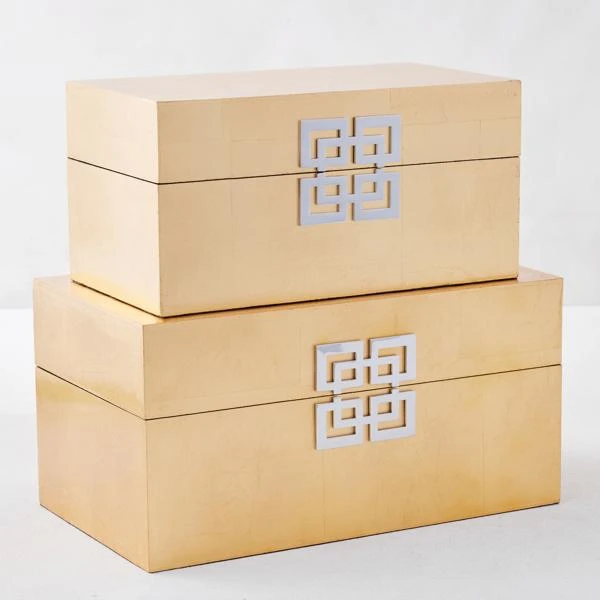 Ming Boxes - Set Of 2 4 Ming Boxes - Set Of 2 - Image 2