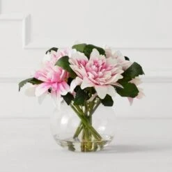 Dahlia In Glass - Blush