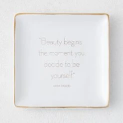 Beauty Begins Trinket Tray