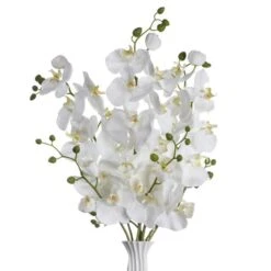 Faux Phalaenopsis Spray - Set Of 3