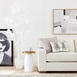Faux Fiddle Leaf Tree -Online Furniture Sale webimage 206750829 alt1 WHITE FIDDLE LEAF TREE 6 rv