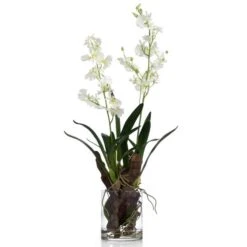 Faux Oncidium In Glass