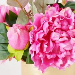 Peonies With Gold Strip Vase 12 Peonies With Gold Strip Vase -Online Furniture Sale webimage 207999717 dtl