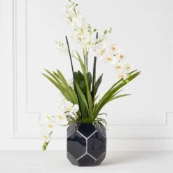 Orchids In Glass Bowl -Online Furniture Sale webimage 207999723