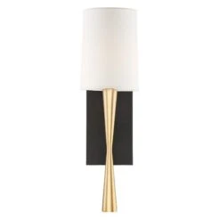 Taylor Wall Sconce - Brass/Black