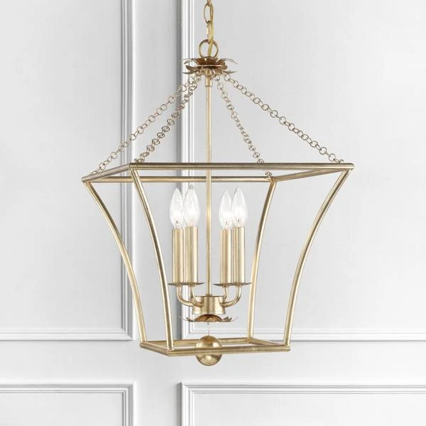 Pagoda Chandelier - Antique Gold 3 Pagoda Chandelier - Antique Gold