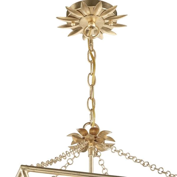 Pagoda Chandelier - Antique Gold 4 Pagoda Chandelier - Antique Gold - Image 2