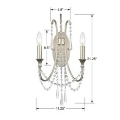 Loren 2 Light Sconce -Online Furniture Sale webimage 612206142 3 jpg