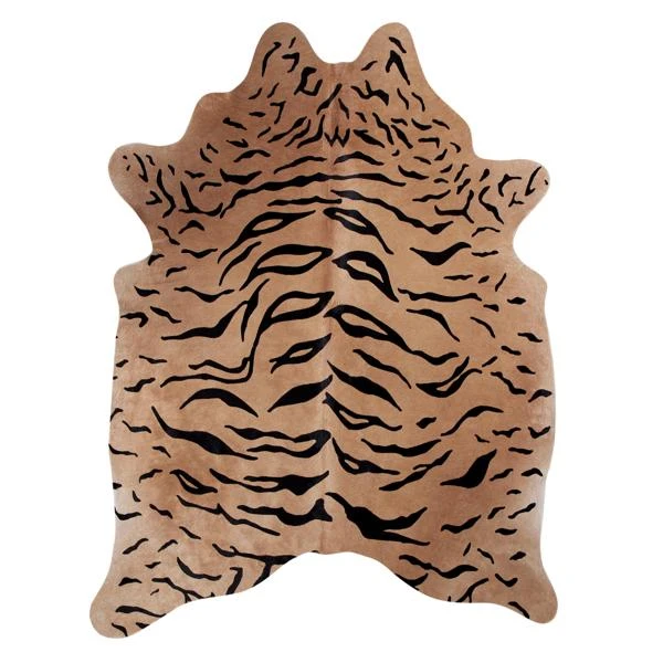 Miguel Hair On Cowhide Rug - Tan/Black 4 Miguel Hair On Cowhide Rug - Tan/Black - Image 2