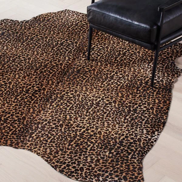 Adriana Hair On Cowhide Rug - Tan/Black 3 Adriana Hair On Cowhide Rug - Tan/Black