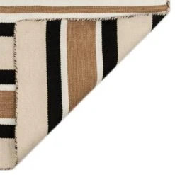 Variagated Stripe Outdoor Rug - Black 7 Variagated Stripe Outdoor Rug - Black -Online Furniture Sale webimage 620171760 2 jpg
