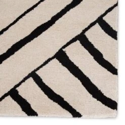 Nikki Chu - Miley Rug - Ivory/Black 7 Nikki Chu - Miley Rug - Ivory/Black -Online Furniture Sale webimage 620347861 2 jpg