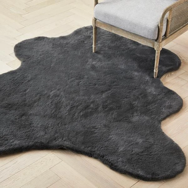 Lapin Animal Shape Rug - Slate 3 Lapin Animal Shape Rug - Slate