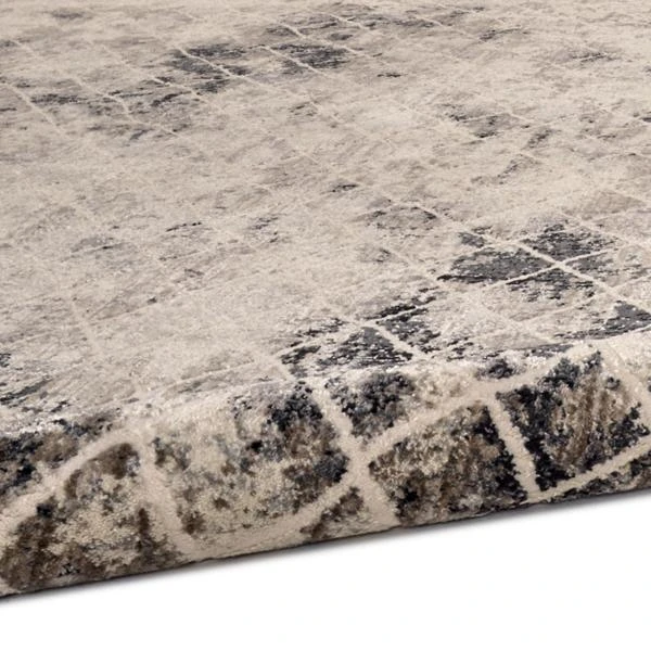 Amira Rug - Sand/Charcoal/Ivory 4 Amira Rug - Sand/Charcoal/Ivory - Image 2