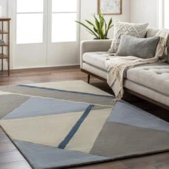 Ben Rug - Navy/Grey -Online Furniture Sale webimage 620718891 RV