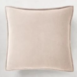 Velvet Pillow 20" - Light Beige