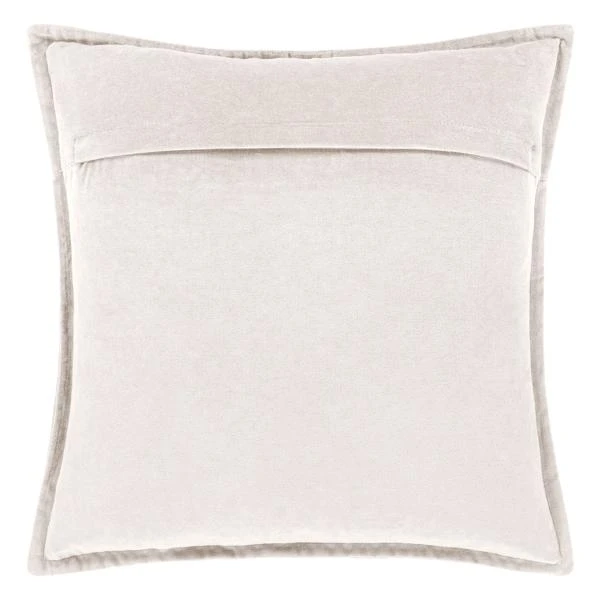 Velvet Pillow 20" - Light Beige 4 Velvet Pillow 20" - Light Beige - Image 2