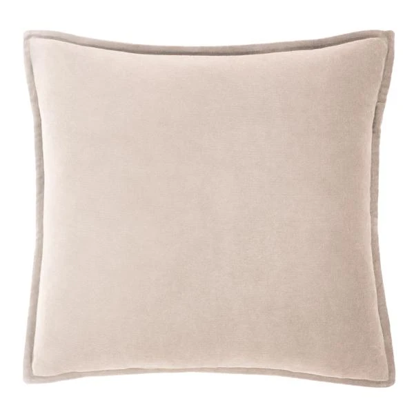 Velvet Pillow 20" - Light Beige 6 Velvet Pillow 20" - Light Beige - Image 4