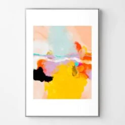 Yellow Blush Abstract