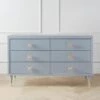 Uptown 6 Drawer Dresser - French Grey -Online Furniture Sale webimage 821126095 1 jpg