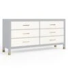 Monterey 6 Drawer Dresser - French Grey/White