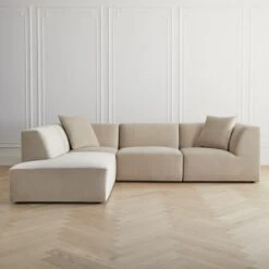 Fiona Bumper Chaise Sectional - 4 PC