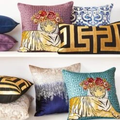 Cace Pillow Collection - Black/Gold -Online Furniture Sale webimage Garden Party Pillows 620721119 620721122 620721120 03 square